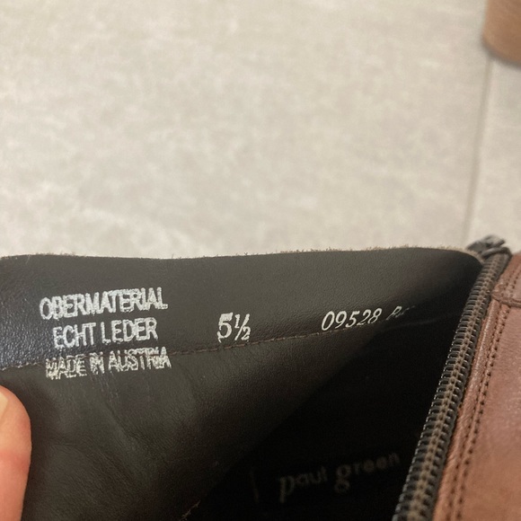 Paul Green brown leather booties EUC! - Picture 5 of 13